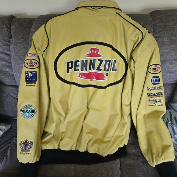 Hamilton Yellow Racing Jacket Leather - Picture 2 of 6